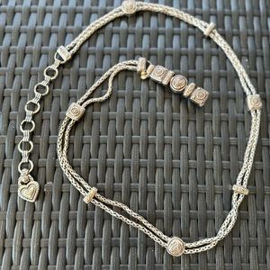 Brighton Accessories | Brighton Silver Chain Belt with Heart Charm Size S Silver